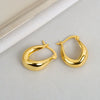 S925 Sterling Silver Geometric U Shaped Earrings For Women Minimalist Cold Style Silver Earrings