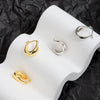 S925 Sterling Silver Geometric U Shaped Earrings For Women Minimalist Cold Style Silver Earrings