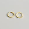 S925 Sterling Silver Geometric Unisex Earrings And Ear Buckles With Electroplating