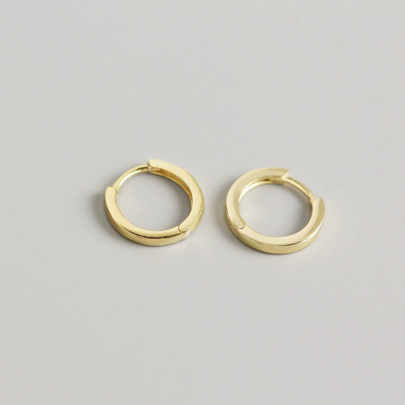 S925 Sterling Silver Geometric Unisex Earrings And Ear Buckles With Electroplating