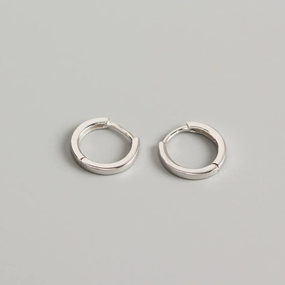 S925 Sterling Silver Geometric Unisex Earrings And Ear Buckles With Electroplating