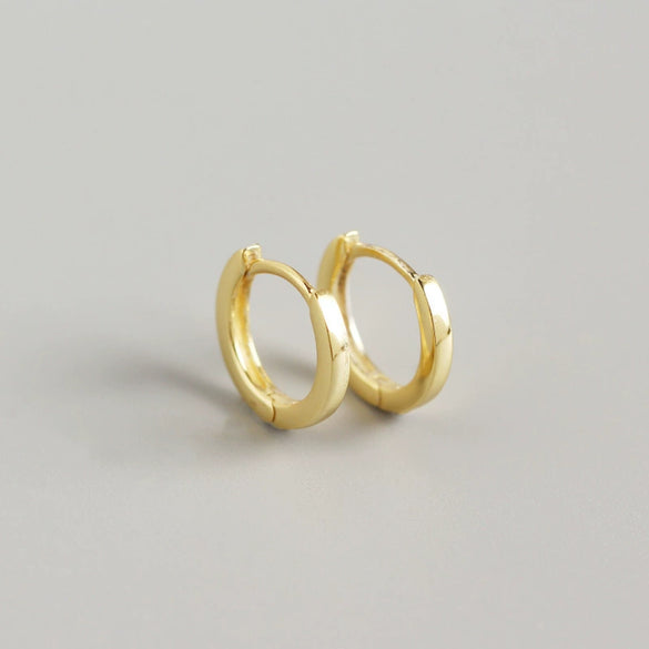 S925 Sterling Silver Geometric Unisex Earrings And Ear Buckles With Electroplating