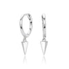S925 Sterling Silver Geometric Women's Hiphop Trendy Earrings