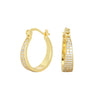 S925 Sterling Silver Geometric Zircon Earrings For Women Electroplated Natural Style