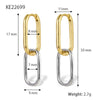 S925 Sterling Silver Geometric Zircon Earrings For Women