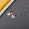 S925 Sterling Silver Ginkgo Leaf Necklace With Fan Shaped Pendant Electroplated Cross Chain For Women
