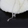 S925 Sterling Silver H Letter Tassel Necklace Simple Light Luxury Clavicle Chain For Women