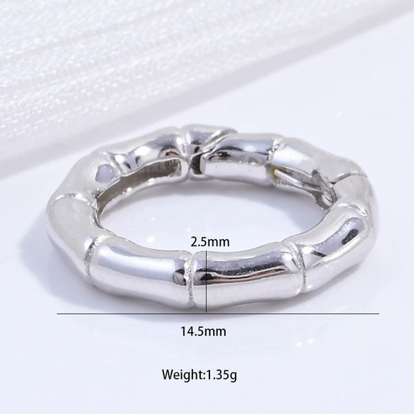 S925 Sterling Silver Handmade Heart Connection Buckle For Bracelet Necklace With Stripes And Electroplating