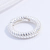 S925 Sterling Silver Handmade Heart Connection Buckle For Bracelet Necklace With Stripes And Electroplating