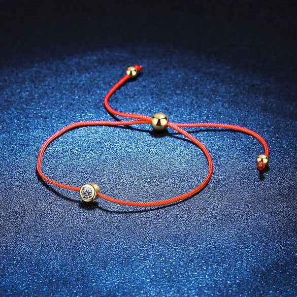 S925 Sterling Silver Handrope Adjustable Constellation Diamond Moissanite Bracelet For Women