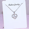 S925 Sterling Silver Heart Pendant Necklace For Women With Cross Chain Electroplated Versatile Minimalist Fine Jewelry