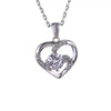 S925 Sterling Silver Heart Pendant Necklace For Women With Cross Chain Electroplated Versatile Minimalist Fine Jewelry