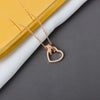 S925 Sterling Silver Heart Pendant Necklace With Buckle Chain Electroplated Full Diamond Style Clavicle Chain Fashion Jewelry For Women