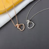 S925 Sterling Silver Heart Pendant Necklace With Buckle Chain Electroplated Full Diamond Style Clavicle Chain Fashion Jewelry For Women