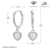 S925 Sterling Silver Heart Shape Love Earrings For Women Light Luxury Fashion Jewelry