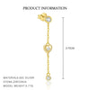 S925 Sterling Silver Heart Shape Love Moon With Zirconia Earrings For Women Light Luxury Style