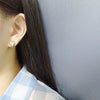 S925 Sterling Silver Heart Shape Stud Earrings Minimalist Niche Design Elegant Fashion Earrings For Women