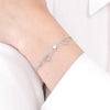 S925 Sterling Silver Heart Shape Zircon Hollow Love Bracelet Fresh And Sweet Niche Design