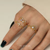 S925 Sterling Silver Heart Shape Zirconia Women's Fashion Ring