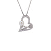 S925 Sterling Silver Heart Shaped Beaded Necklace With Box Chain Elegant Electroplated Pendant Clavicle Chain For Women