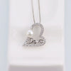 S925 Sterling Silver Heart Shaped Beaded Necklace With Box Chain Elegant Electroplated Pendant Clavicle Chain For Women