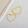 S925 Sterling Silver Heart Shaped Earrings For Women Minimalist Cold Style Fine Silver Earrings Wholesale