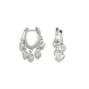 S925 Sterling Silver Heart Shaped Earrings French Retro Style