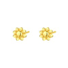 S925 Sterling Silver Heartshaped Geometric Retro Highend Flower Earrings For Women