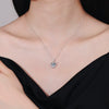 S925 Sterling Silver Heartshaped Stud Earrings Pendant With Ochain Necklace Electroplated Classic Valentine's Day Gift