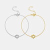 S925 Sterling Silver Hexagon Star Light Luxury Electroplated Platinum 18K Gold Women's Bracelet