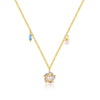 S925 Sterling Silver Hollow Petal Flower Zircon Earrings For Women