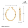 S925 Sterling Silver Hollow Tube Ring Earrings Geometric Retro Electroplated Women's