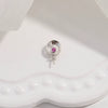 S925 Sterling Silver Inlaid Zircon Fourleaf Clover Pendant