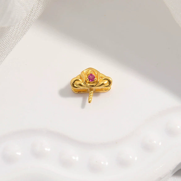 S925 Sterling Silver Inlaid Zircon Fourleaf Clover Pendant