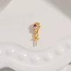 S925 Sterling Silver Inlaid Zircon Fourleaf Clover Pendant