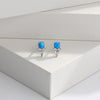 S925 Sterling Silver Inlaid Zircon Geometric Elegant Women's Earrings