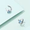 S925 Sterling Silver Insects Dragonfly Butterfly Turtle Earrings Electroplated