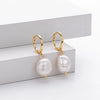 S925 Sterling Silver Irregular Pearl Antique Baroque Women's Earrings