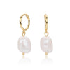 S925 Sterling Silver Irregular Pearl Antique Baroque Women's Earrings