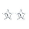 S925 Sterling Silver Irregular Star Moon Earrings Electroplated Jewelry Accessories For Women