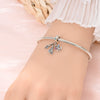 S925 Sterling Silver Jewelry Accessories Bracelet Hanging Ornaments Dripping Oil Design