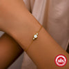 S925 Sterling Silver Light Luxury Diamond Encrusted Zircon Minimalist Chain Bracelet For Women With Geometric Design And Real Gold Electroplating