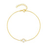 S925 Sterling Silver Light Luxury Diamond Encrusted Zircon Minimalist Chain Bracelet For Women With Geometric Design And Real Gold Electroplating