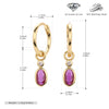 S925 Sterling Silver Light Luxury Geometric Earrings Electroplated