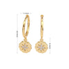 S925 Sterling Silver Light Luxury Microinlaid Stone Eight Mans Star Eardrop Women's Earbuckle