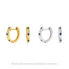 S925 Sterling Silver Light Luxury Ushape Inlaid Zircon Earrings
