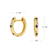 S925 Sterling Silver Light Luxury Ushape Inlaid Zircon Earrings