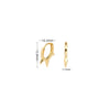 S925 Sterling Silver Liuding Style Electroplated Earrings Ear Jewelry