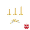 S925 Sterling Silver Lotus Diamond Soft Bone Spiral Piercing Earrings With Electroplating Geometric Shape For Women