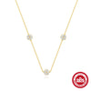 S925 Sterling Silver Love Petal Elegant Necklace Earrings Ring Set With Electroplating For Women